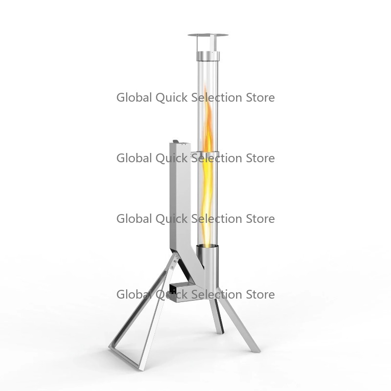 Outdoor Camping Stove - 屋外キャンプ用ペレットストーブ、ステンレス製ペレットストーブ、庭や中庭用のパティオヒーター
