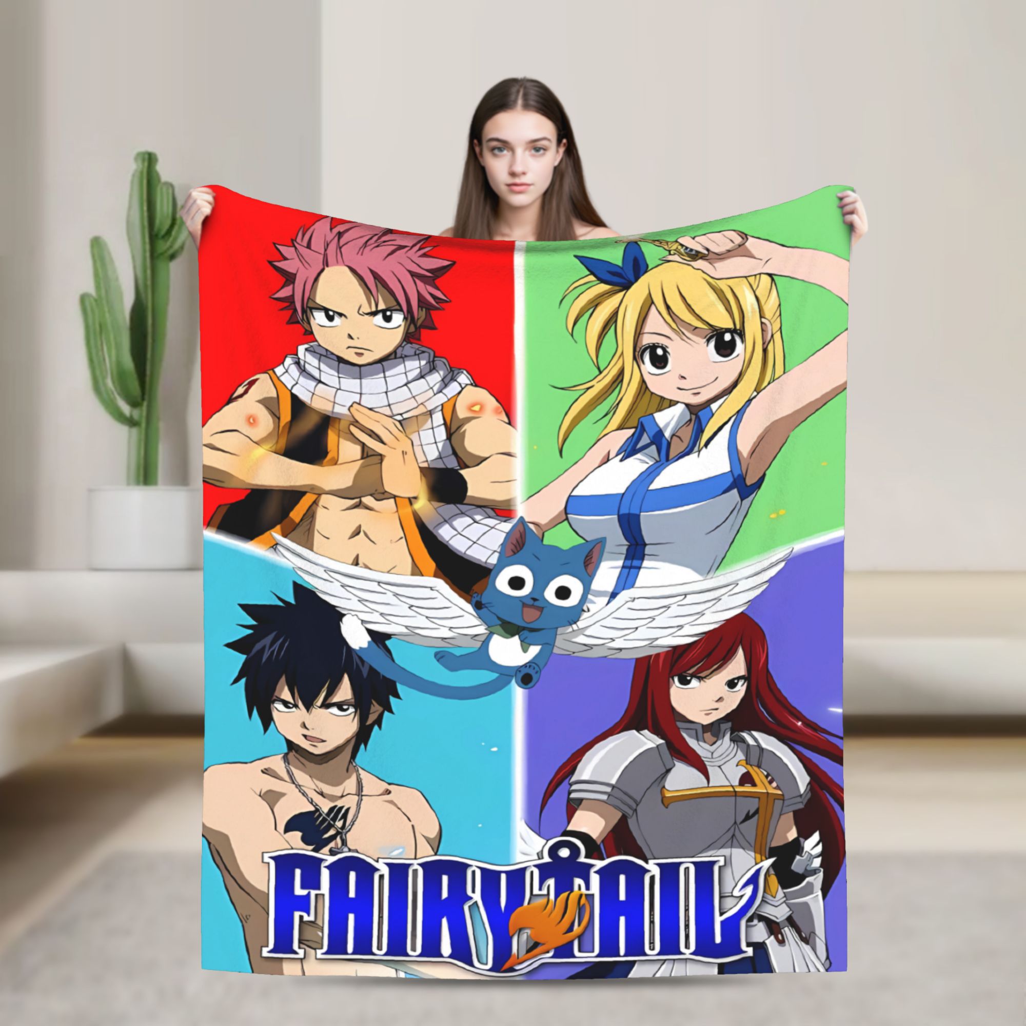 Outdoor Camping Ideas - カラフルなフェアリーテイル漫画コラージュブランケット キャンプ用フランネルスローケット アウトドア用暖かいカスタムDIY高品質ベッドスプレッド ギフトアイデア