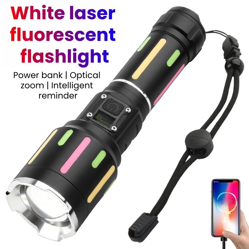 Outdoor Camping Lights - ハイパワー白色光蛍光懐中電灯充電式ズーム可能長距離懐中電灯屋外ハイキングキャンプ非常灯