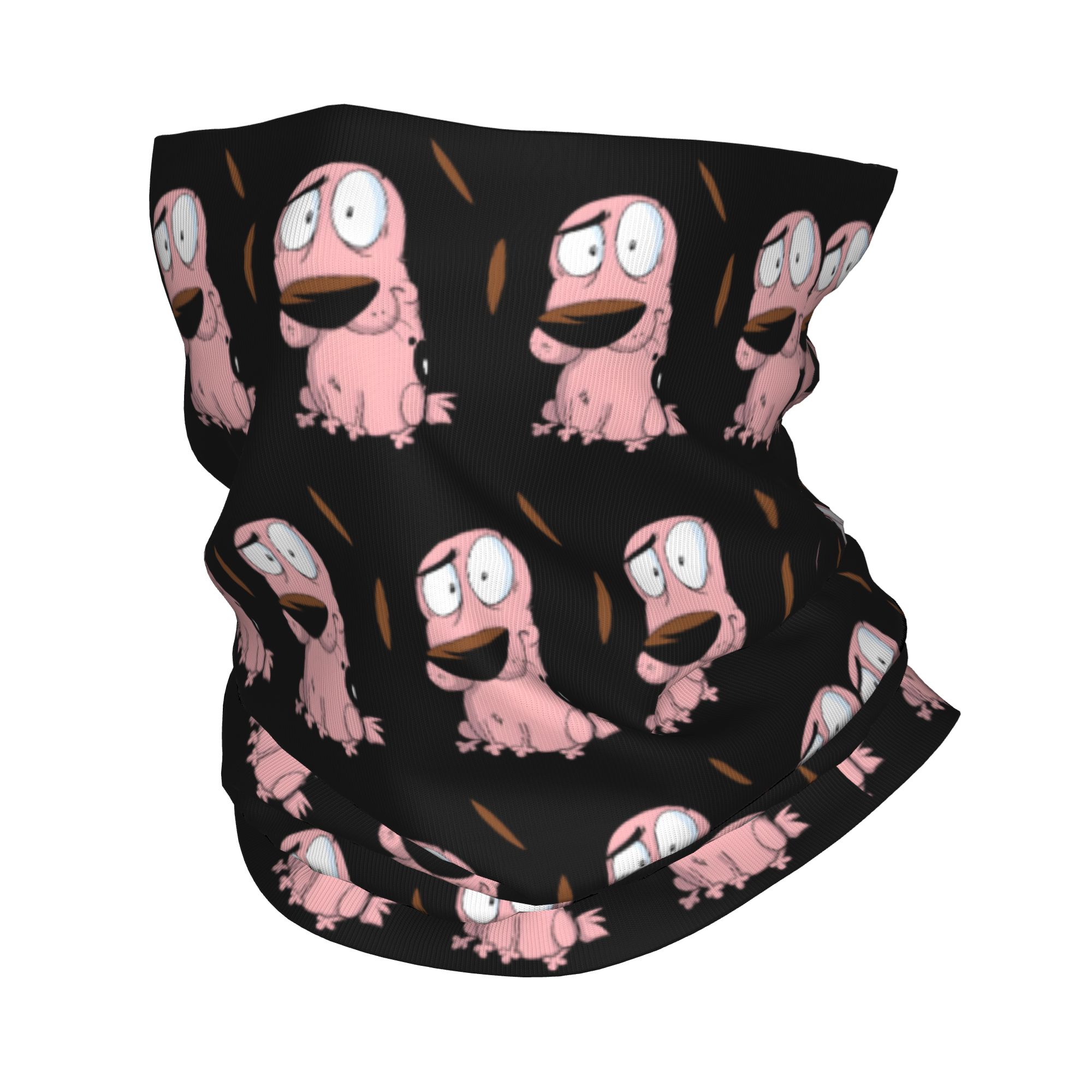 Trekking Gaiters - カスタム漫画勇気犬冬ヘッドバンドネックウォーマー女性男性ハイキングキャンプチューブスカーフフェイスバンダナゲイター