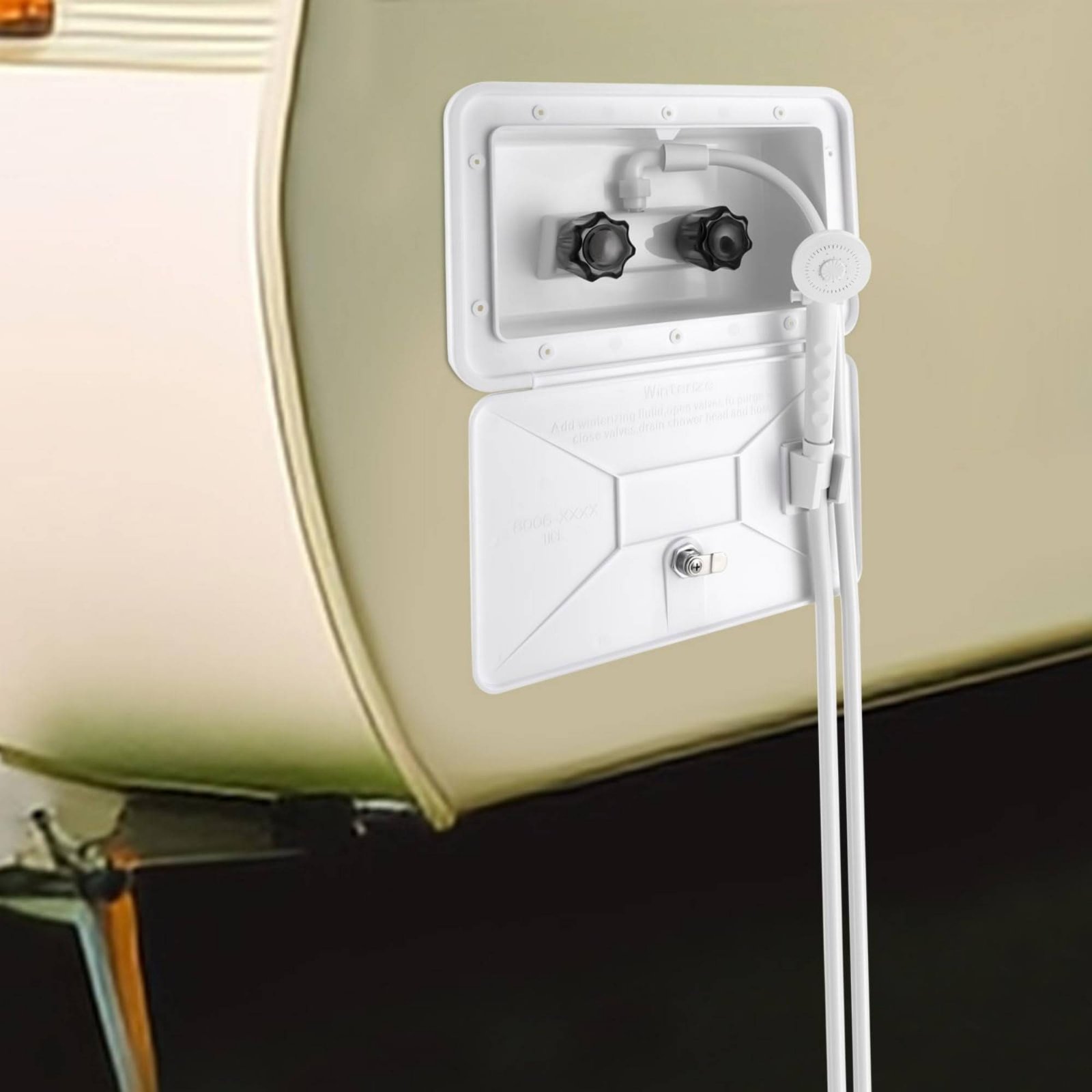 Outdoor Camping Box - RV 外部シャワーボックス コンパクト RV 屋外シャワーキット キャンプ用品