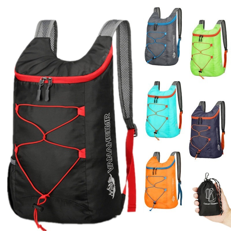 Outdoor Y Camping - 多機能アウトドア折りたたみバックパック高密度軽量防水ナイロン生地スポーツバッグキャンプハイキング旅行用