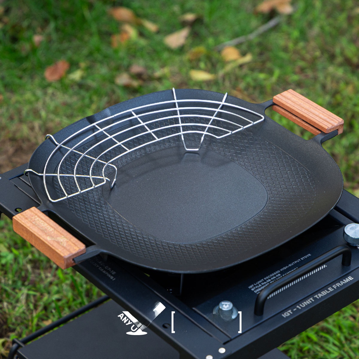 Outdoor Camping Stove - 屋外キャンプBBQグリルパンカセットストーブ韓国風ノンスティックステーキパン鉄製パン中華調理器具