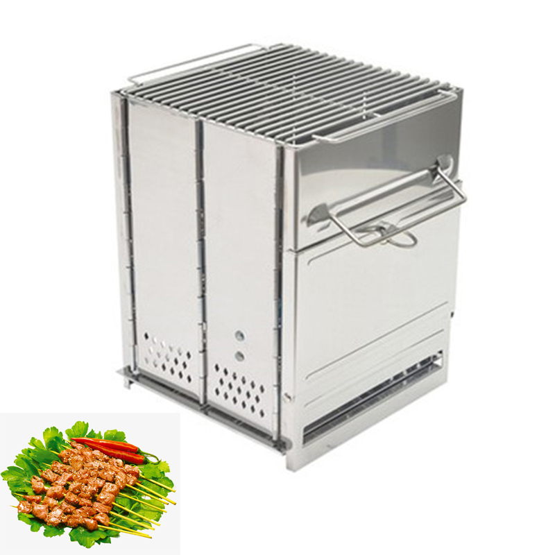 Outdoor Camping Cooking Equipment - ウッドストーブ アウトドア キャンプ用品 分解可能なポータブルピクニックストーブ クロスボーダー クッキングガーナーアクセサリー