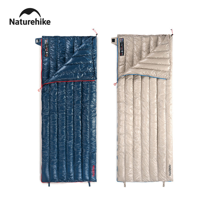 Ultralight Sleeping Bag - Naturehike CW280 CWM400 寝袋ダックダウンキャンプ超軽量防水スプライシブルポータブル寝袋屋外ハイキング用