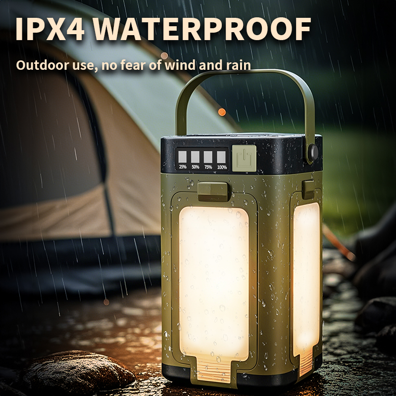 ソーラー充電式折りたたみ式2000mAhパワーバンク付き屋外 - Outdoor Camping Lights のレビューと価格