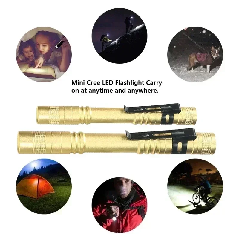 ミニポータブル LED ペンライト クリップ付き 超高輝度  - Outdoor Camping Lights のレビューと価格