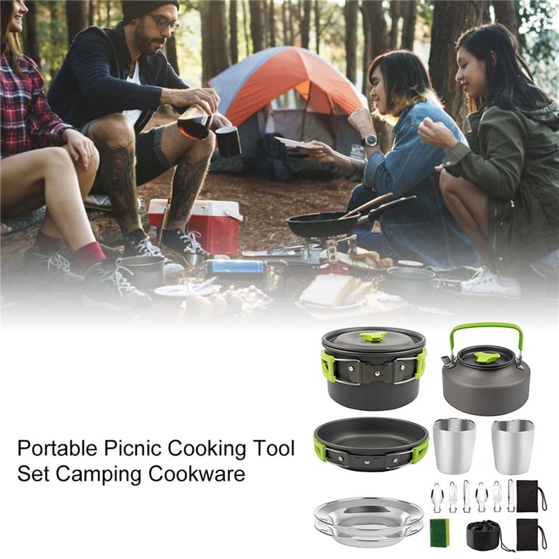 【購入者向け】キャンプ調理器具 ポータブル鍋 フライパン カ - Outdoor Camping Cooking Equipment のレビューと価格