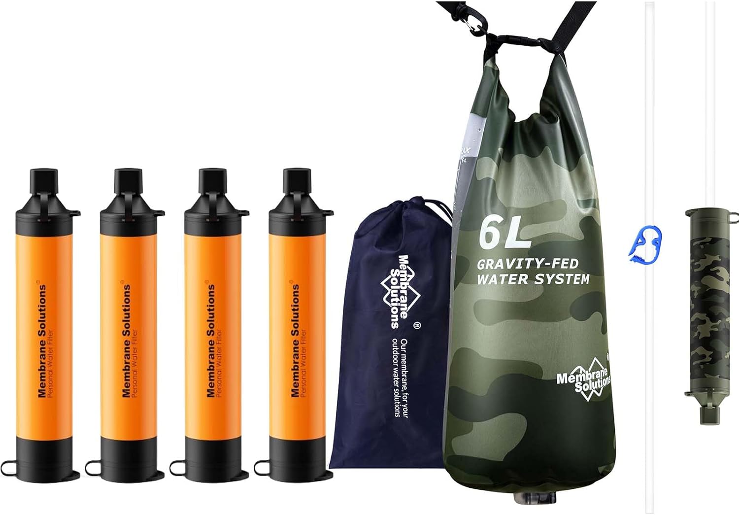 Pro 6L カモフラージュ グラビティ ウォーターフィルタ - Portable Water Filter のレビューと価格