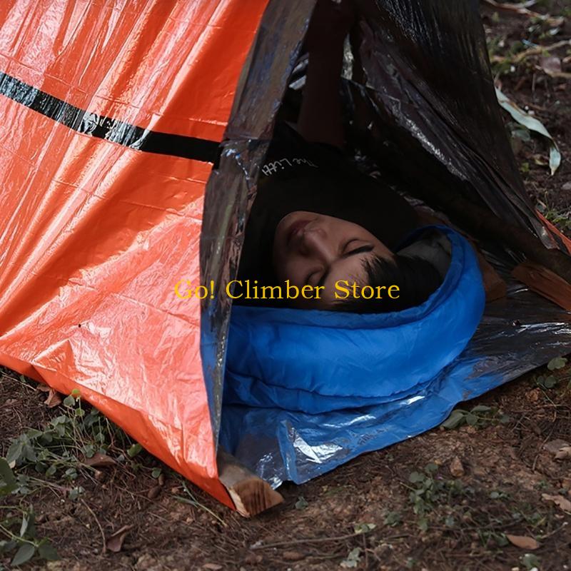 Q84C サバイバルテント 2 人緊急シェルターチューブテン - Outdoor Camping On Youtube のレビューと価格