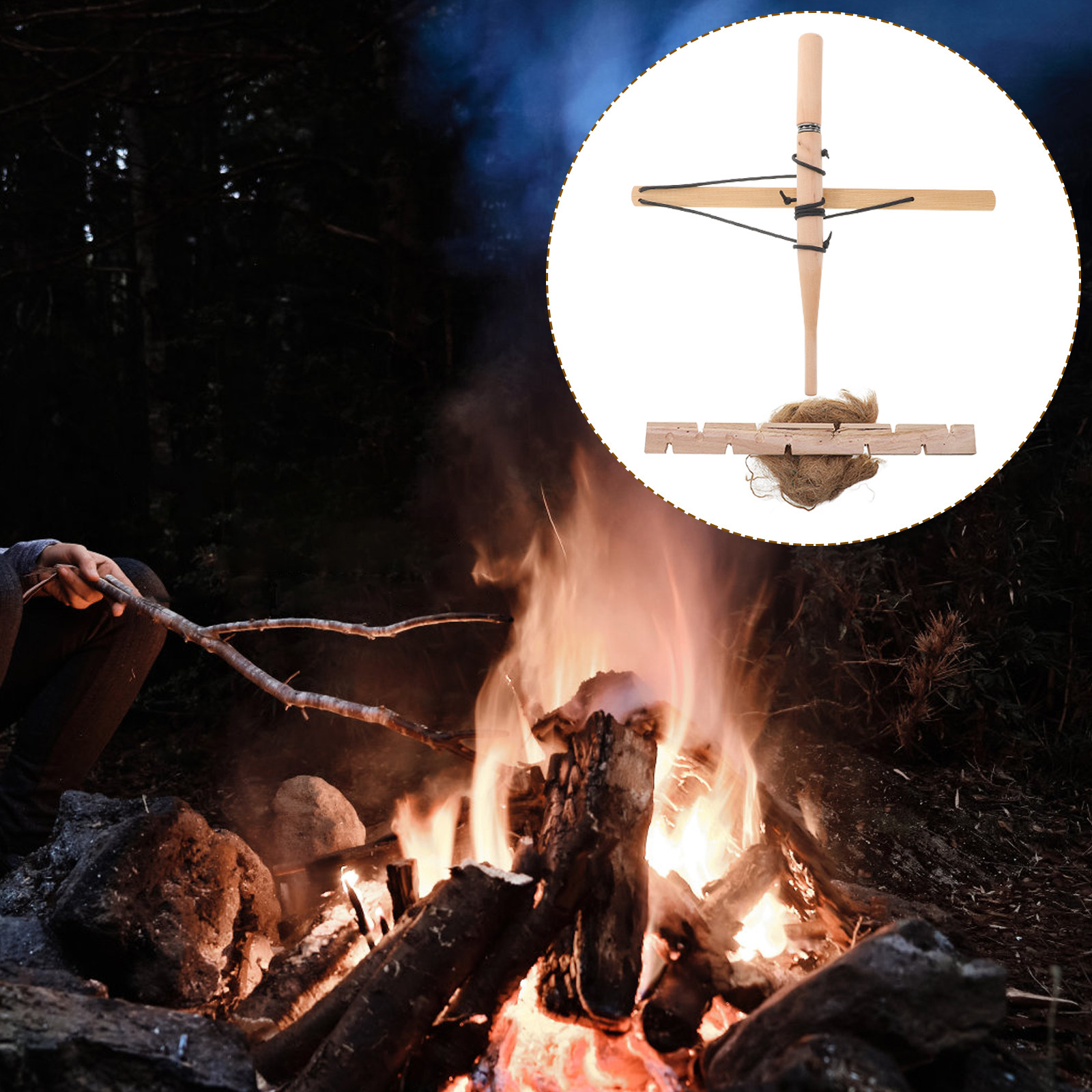 ファイヤースターター キット プリミティブ ウッド ボウドリ - Outdoor Y Camping のレビューと価格