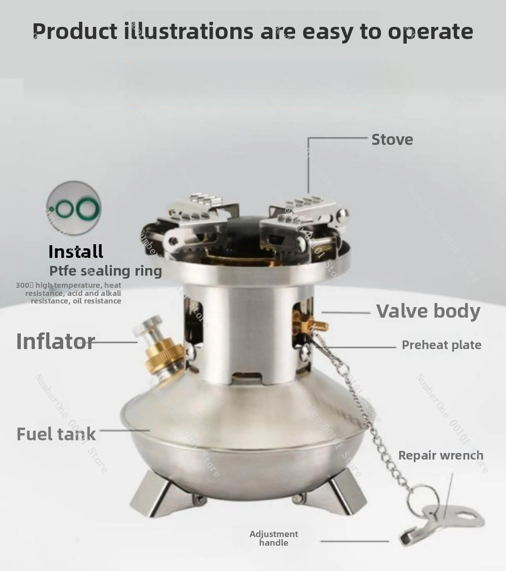 屋外用メンテナンスフリーのポータブルオールインワンキャンプ・ - Outdoor Camping Stove のレビューと価格