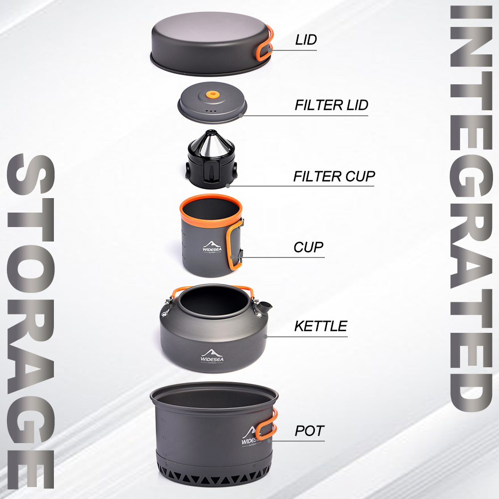 キャンプ食器アウトドア調理器具セットポット観光ケトルコーヒー - Outdoor Camping Cooking Equipment のレビューと価格