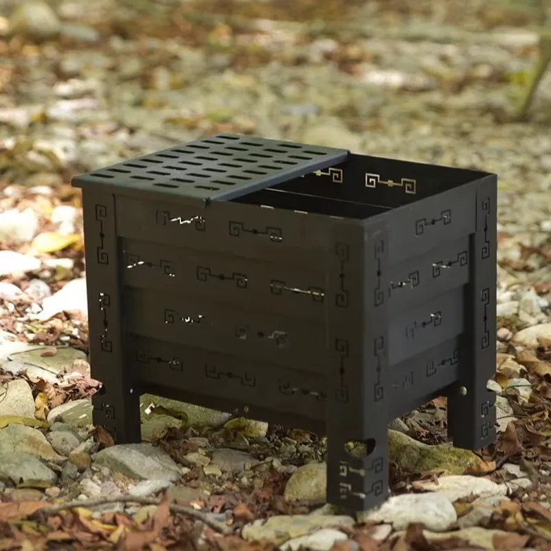 多機能キャンプ用薪ストーブ 折りたたみ式で持ち運び可能 アウ - Outdoor Camping Stove のレビューと価格