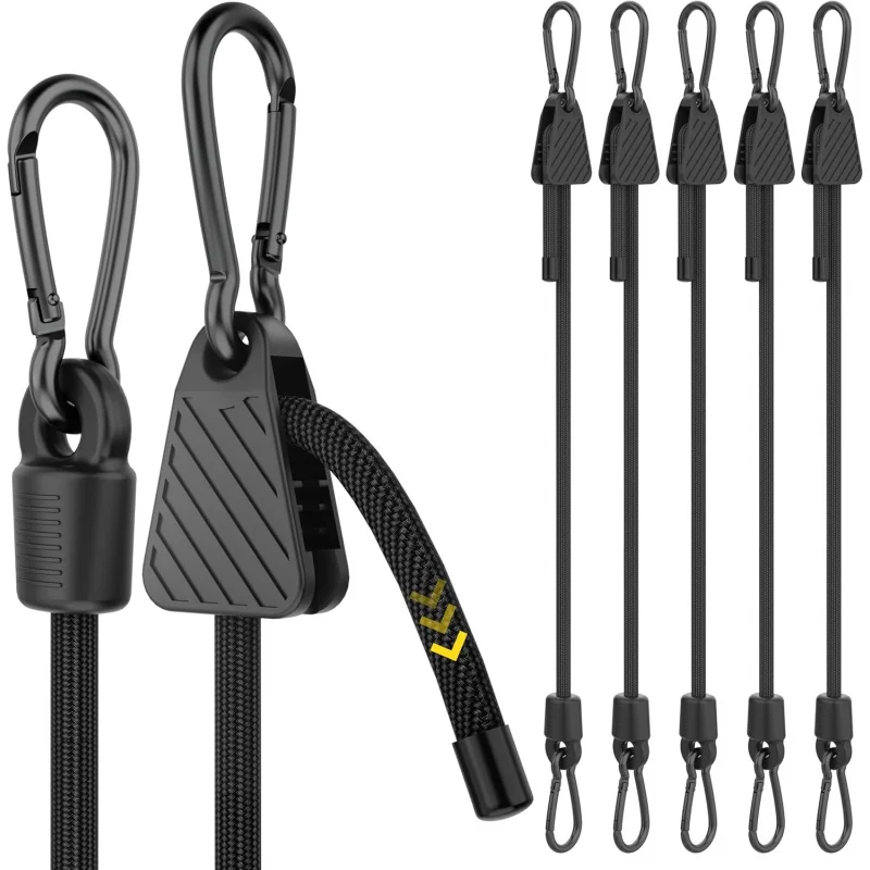 1-6個入り 調節可能なバンジーコード フック付き 7-48 - Outdoor Camping Extension Cord のレビューと価格