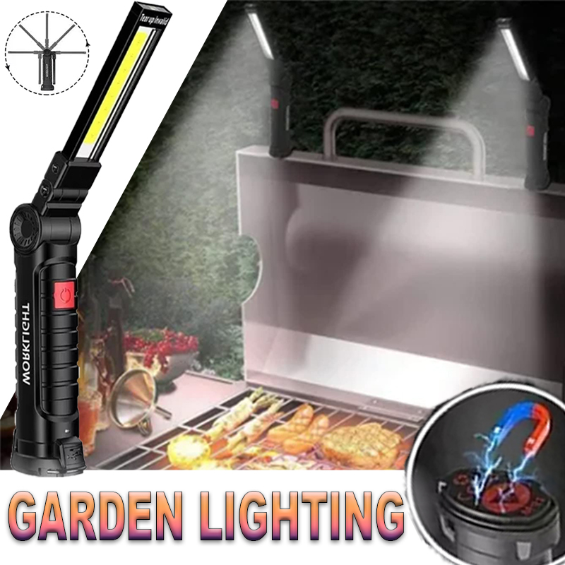 ポータブル LED 懐中電灯 磁気フック付き 屋外修理作業灯 - Outdoor Camping Lights のレビューと価格