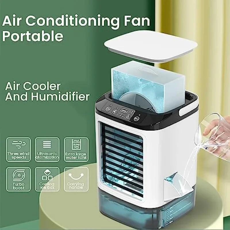 2025年最新 ポータブルミニエアコンファン 3段階風量調節 - Outdoor Camping Ventilator のレビューと価格