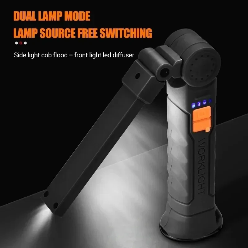 ポータブル COB LED 懐中電灯 USB 充電式ワークラ - Outdoor Camping Lights のレビューと価格