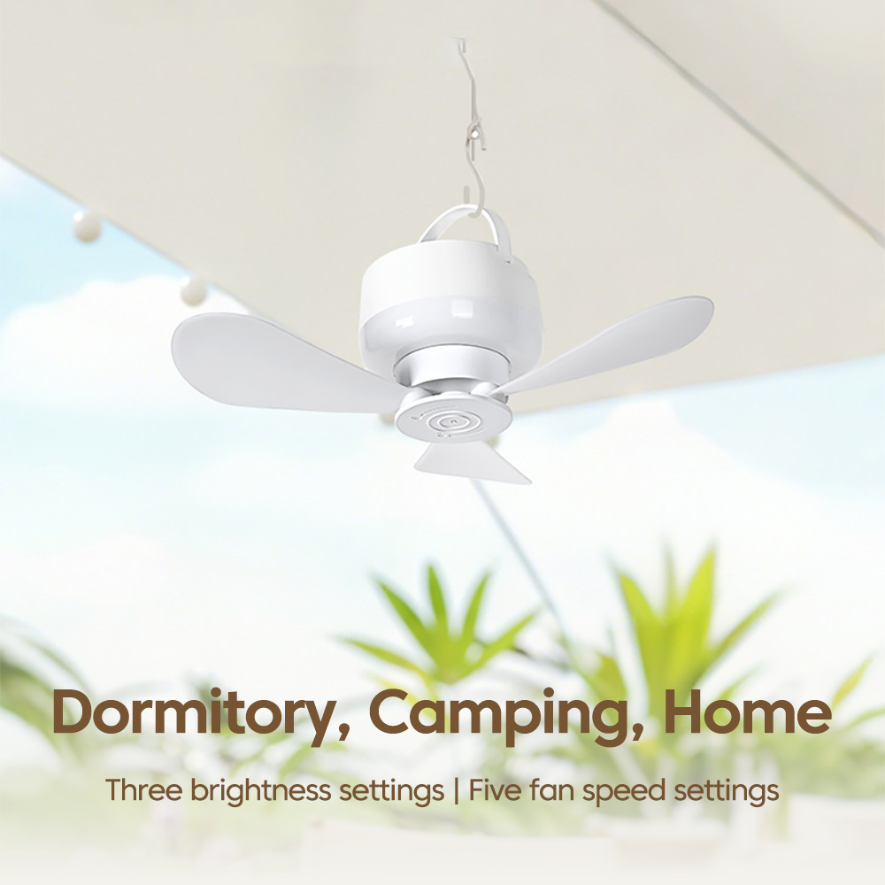 ポータブルリモコン付き小型天井ファンライト家庭用屋外キャンプ - Outdoor Camping Ventilator のレビューと価格