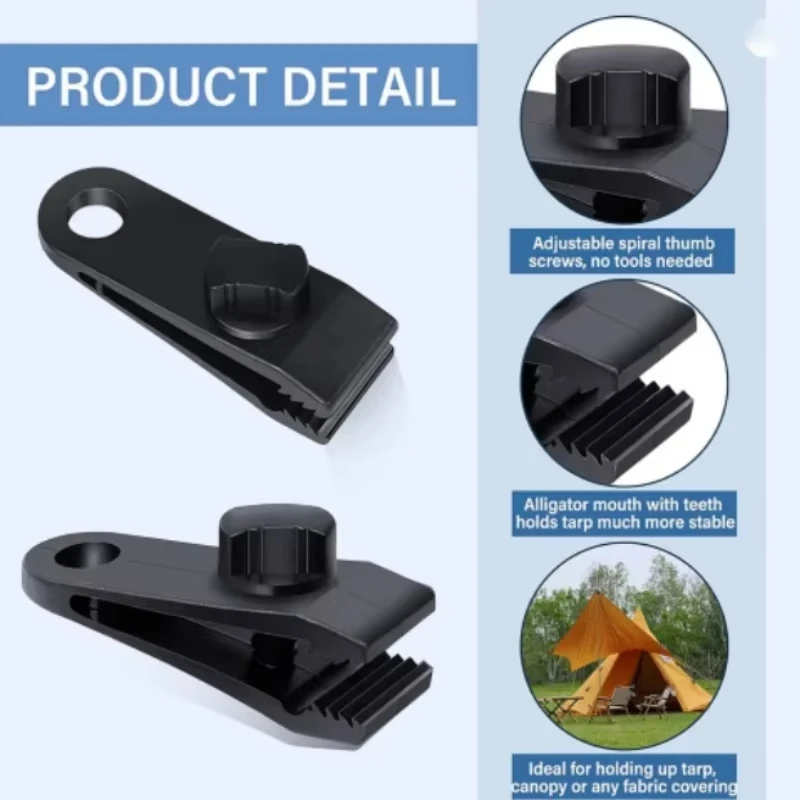 5/10/20/50個入りヘビーデューティーテントクリップ、 - Outdoor Camping Extension Cord のレビューと価格