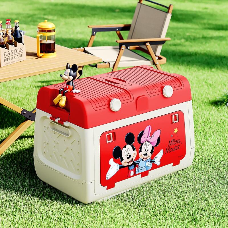 ディズニー正規認定アウトドアキャンプ収納ボックス ミッキーと - Outdoor Y Camping のレビューと価格