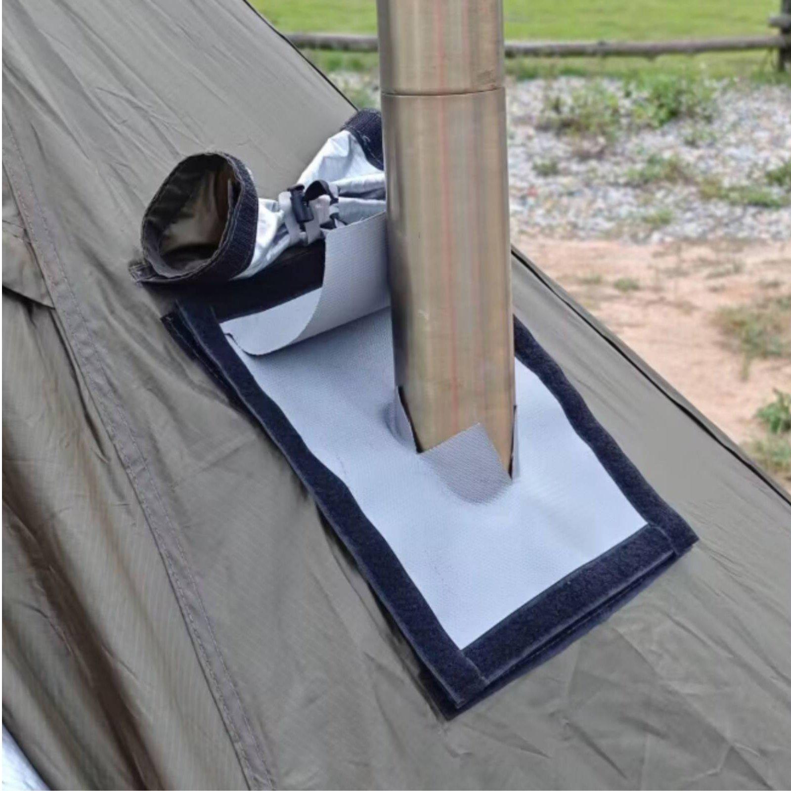 キャンプ用ストーブ煙突ガード、耐火断熱二重層バーナージャック - Outdoor Camping Stove のレビューと価格