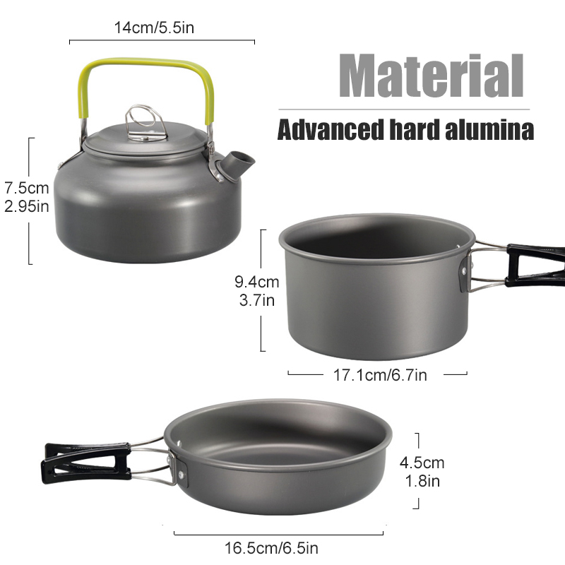 WESTTUNE キャンプ調理器具キット アルミ アウトドア - Outdoor Camping Cooking Equipment のレビューと価格