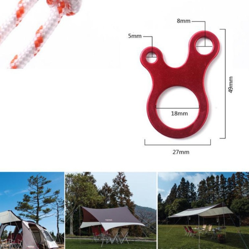 6個セット アウトドア キャンプテント用 風ロープバックル  - Outdoor Camping Extension Cord のレビューと価格