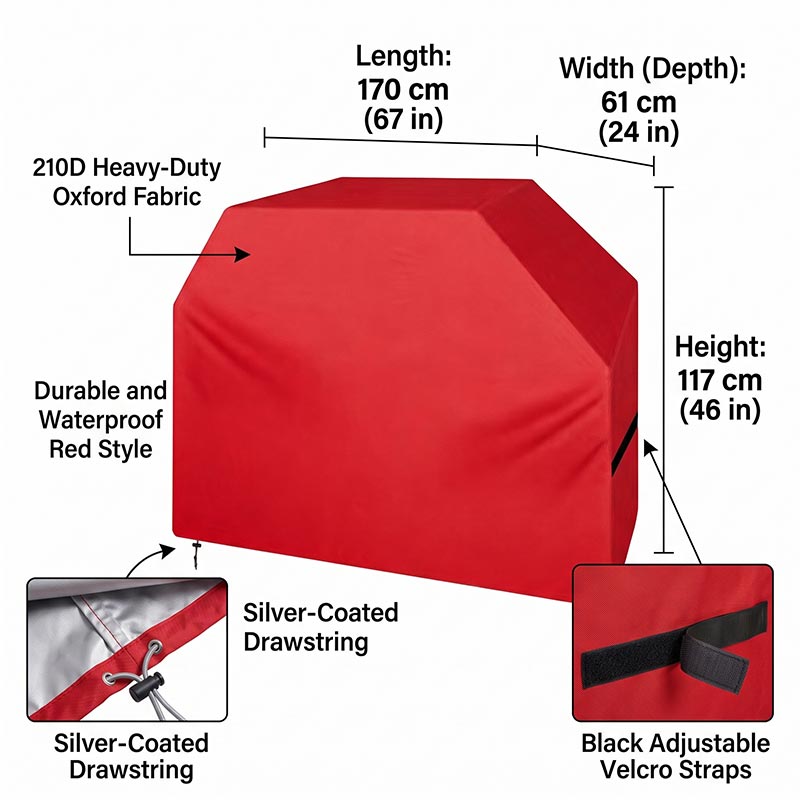 210D BBQカバー 防塵 防水 厚手 アウトドア グリル - Outdoor Camping Stove のレビューと価格