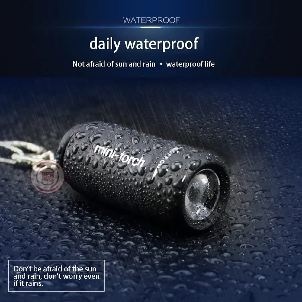 USB 充電式キャンプミニ懐中電灯強力な光ポケットキーホルダ - Outdoor Camping Accessories のレビューと価格
