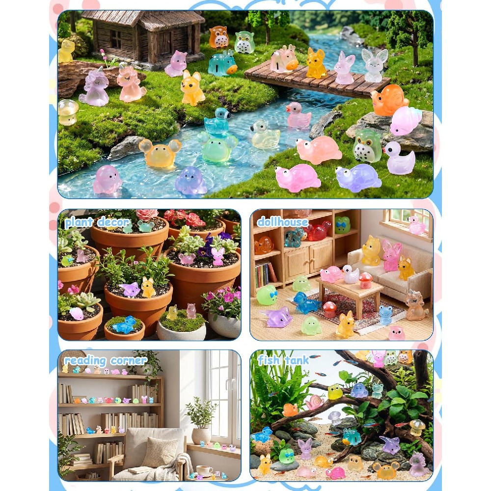 3パック12個入り暗闇で光るミニアニマルミステリーブラインド - Outdoor Y Camping のレビューと価格