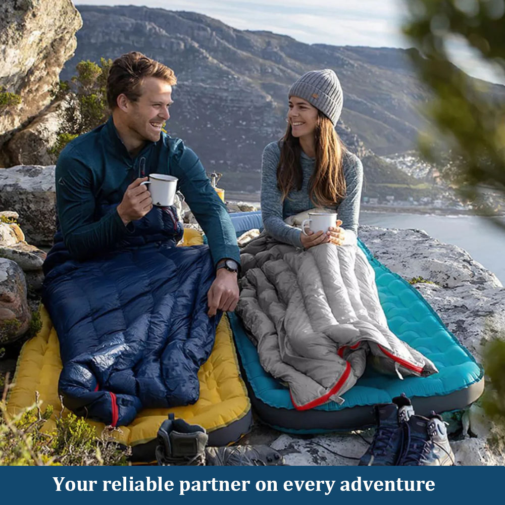 寝袋超軽量ダックダウン寝袋暖かい防水旅行寝袋ハイキングキャン - Ultralight Sleeping Bag のレビューと価格