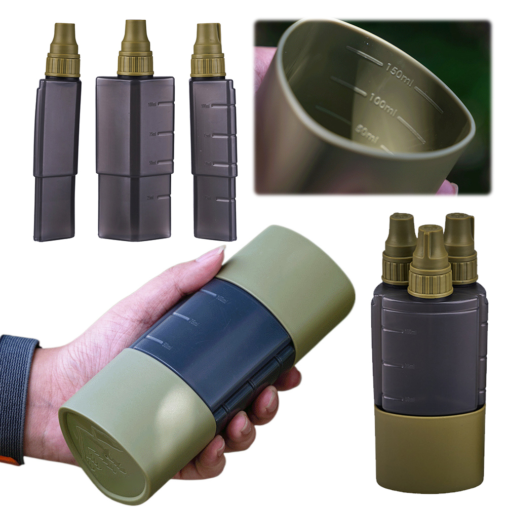 3 で 1 屋外キャンプ調味料ディスペンサーボトルバーベキュ - Outdoor Camping Cooking Equipment のレビューと価格