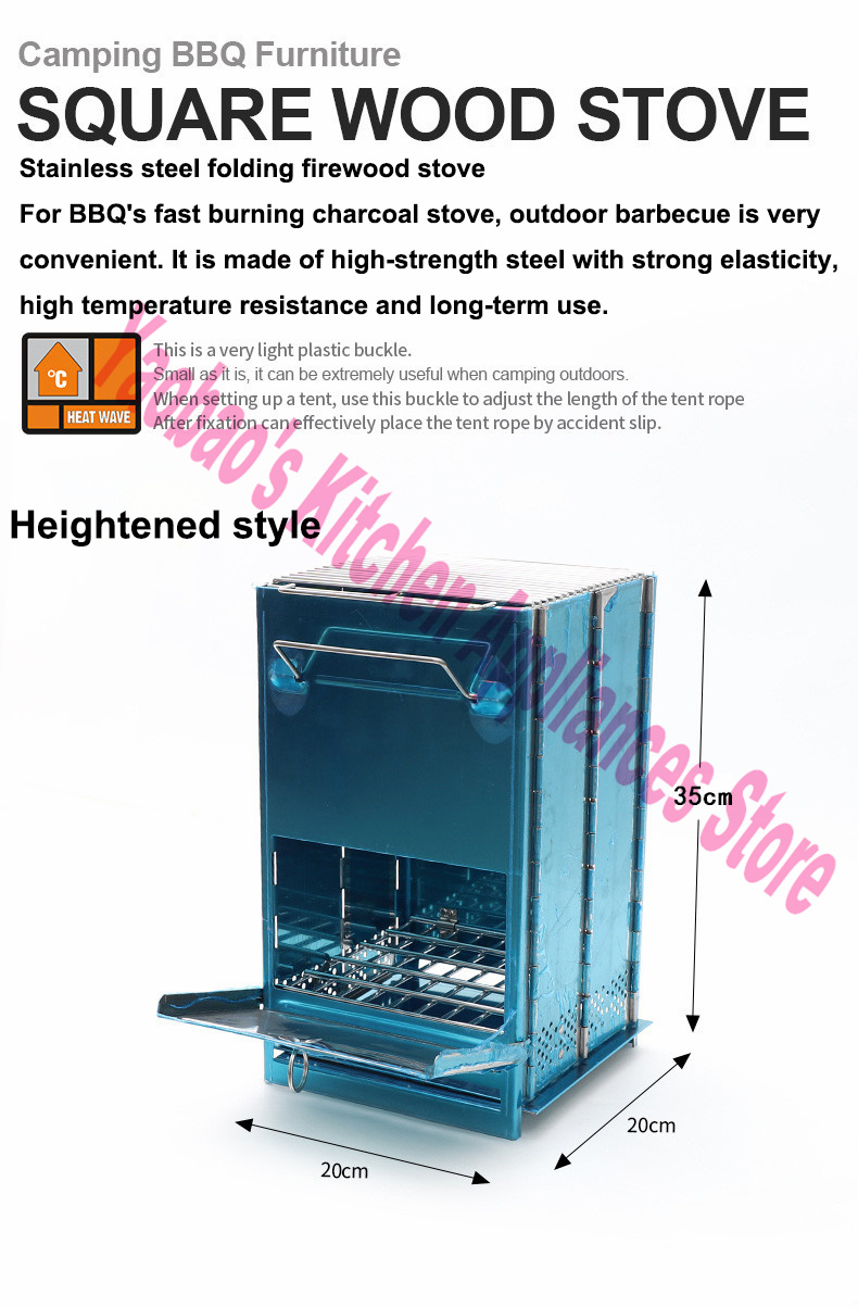 ウッドストーブ アウトドア キャンプ用品 分解可能なポータブ - Outdoor Camping Cooking Equipment のレビューと価格
