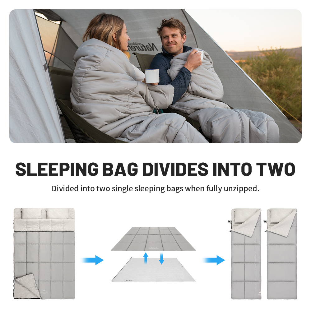 Naturehike-寝袋,ダブルコットン,アウトドア,寝袋 - Ultralight Sleeping Bag のレビューと価格