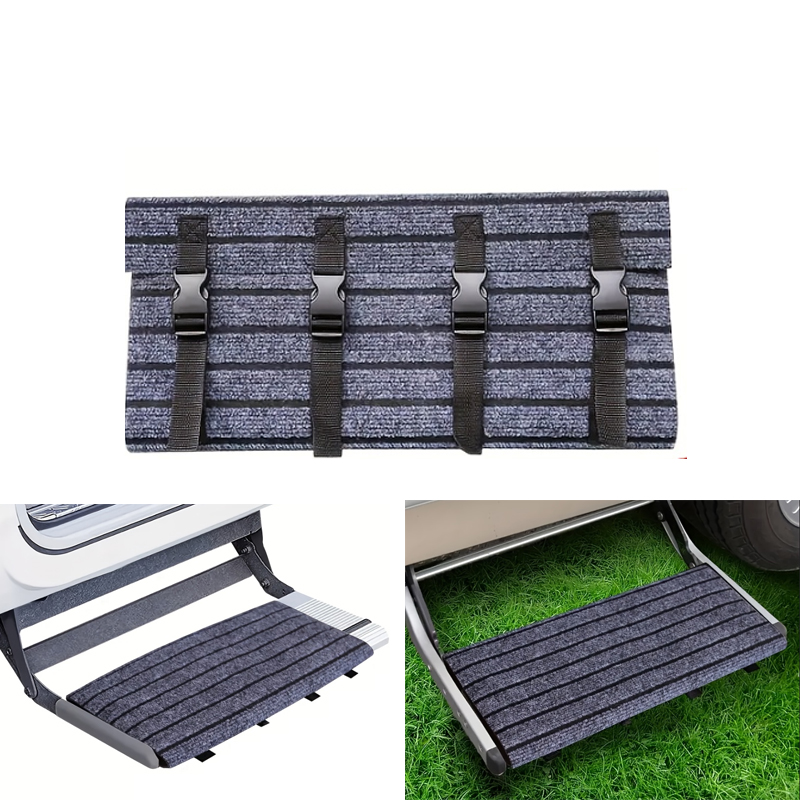 屋外キャラバンステップドアマットRVステップ階段カーペットヘ - Outdoor Camping Accessories のレビューと価格