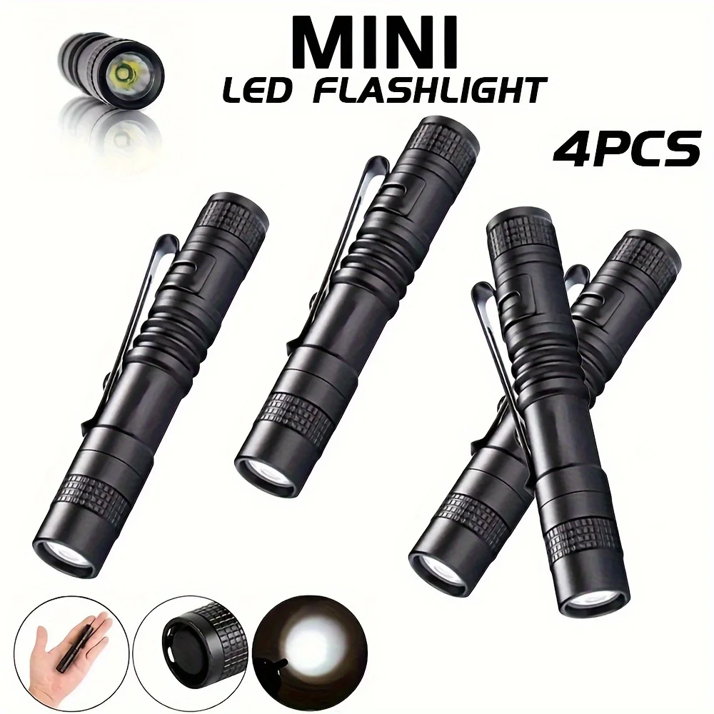 1-4 個ミニポータブル LED ペンライトポケット超高輝度 - Outdoor Camping Accessories のレビューと価格