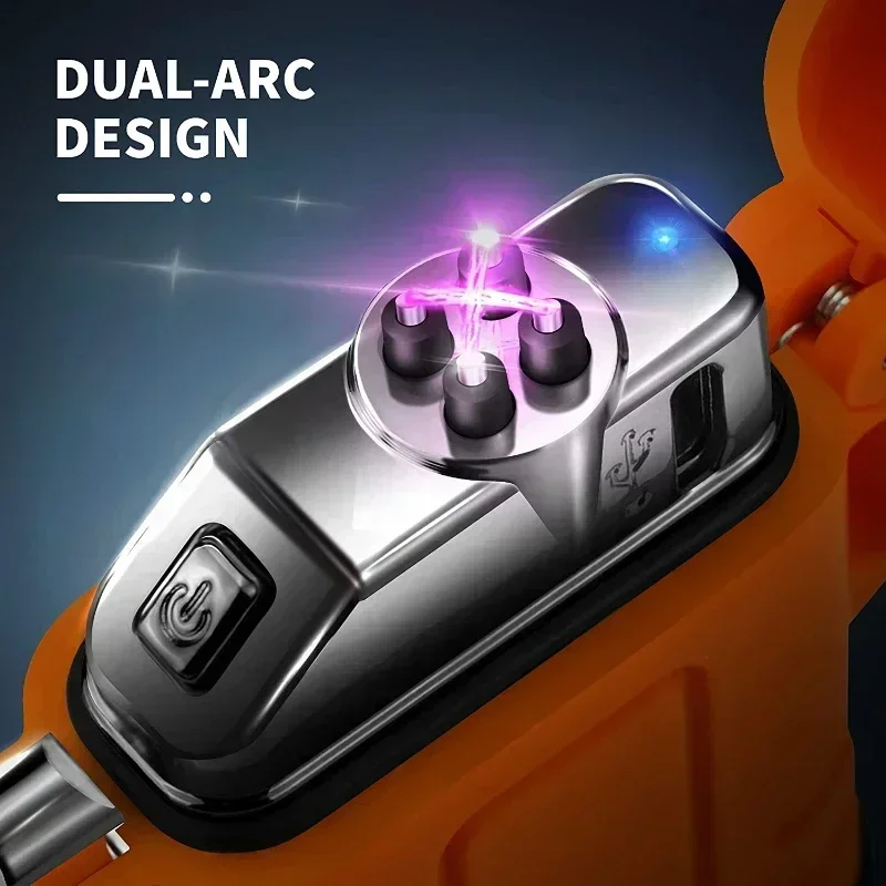 防水ダブルアークプラズマライター,充電式ウインドブレーカー, - Outdoor Windproof Lighter のレビューと価格