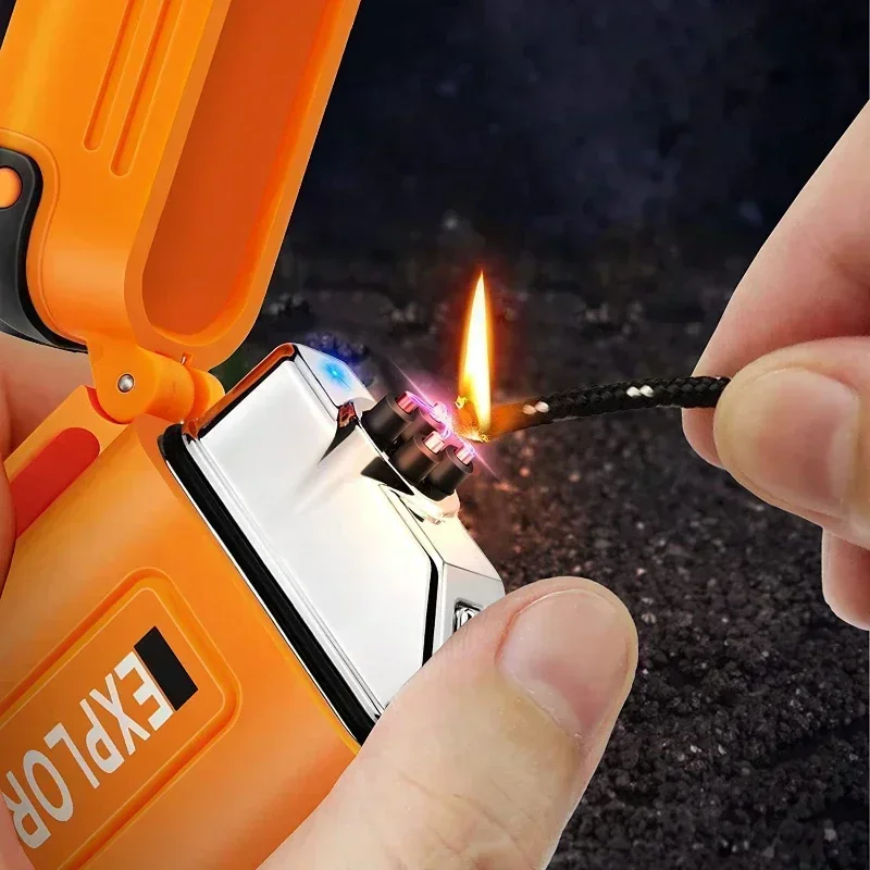 防水ダブルアークプラズマライター,充電式ウインドブレーカー, - Outdoor Windproof Lighter のレビューと価格