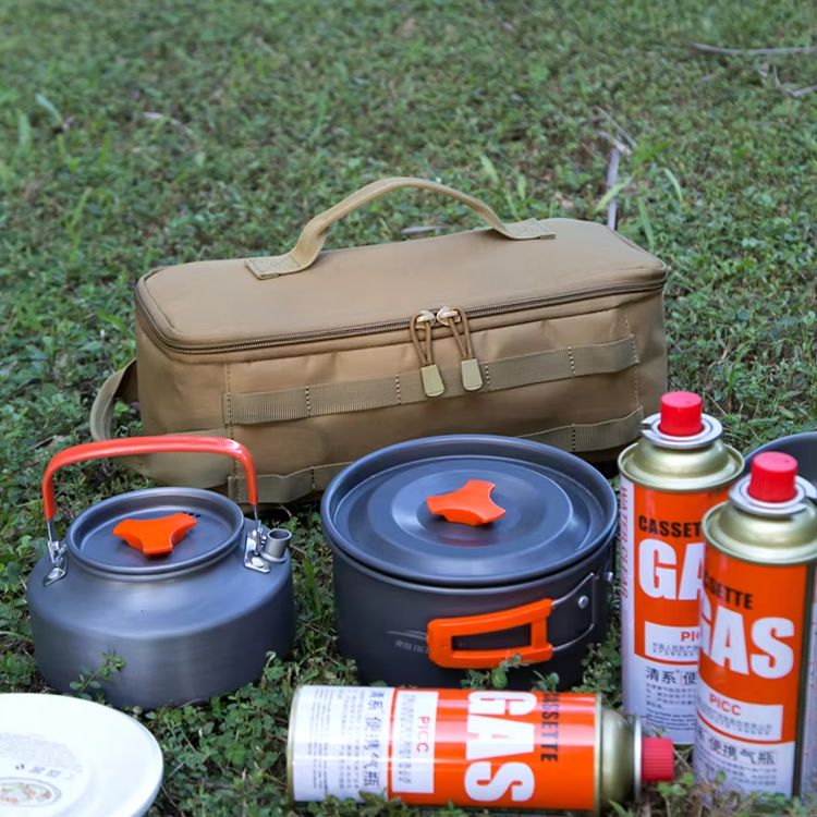 オックスフォード布製調理器具収納バッグ、ダブルジッパー、ハン - Outdoor Camping Cooking Equipment のレビューと価格