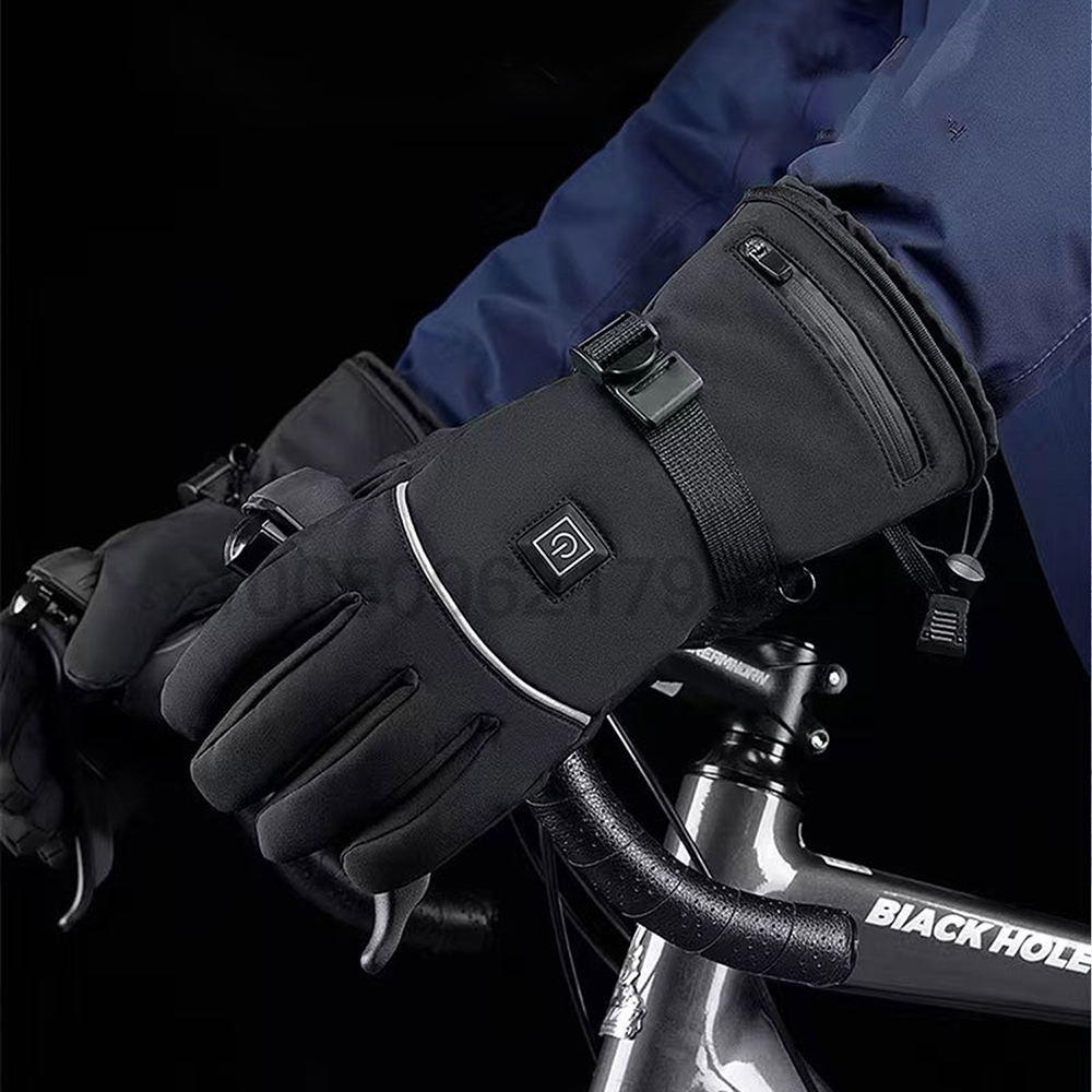 冬用電気加熱手袋バッテリーボックス付き充電式防寒快適男性女性 - Outdoor Camping Box のレビューと価格