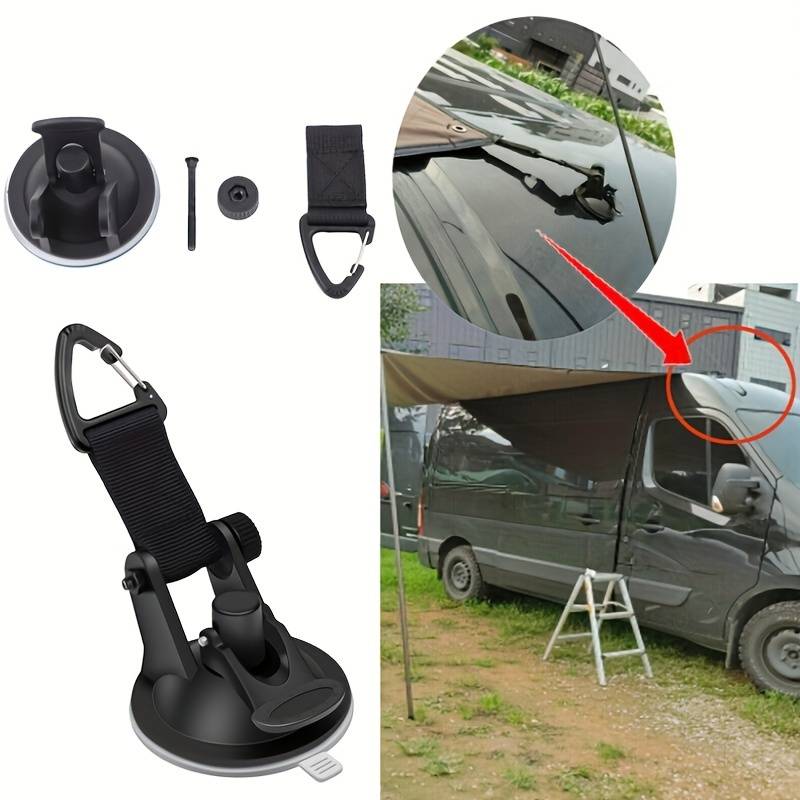 4個入り モーターホーム 車用吸盤アンカー 固定フック タイ - Outdoor Camping Accessories のレビューと価格